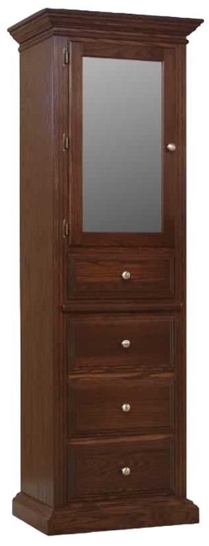 Wolfcraft Furniture McKinley Brown 1-Door Armoire-0