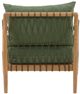 Dovetail Furniture Tahoe Green/Natural Fabric/Wooden Sofa Chair-4