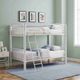 Powell® Heavy White Twin/Twin Metal Bunk Bed-1