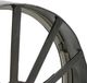 A & B Home Valour Black/Silver Iron Forged Clock with Glass Cover-4