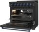 Thor Kitchen Gordon Ramsay Collection 36" Black Pro Style Liquid Propane Range with Precision Knob Control and Blue Trim-4