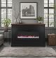 Legends Home Real Cozy Sonoma Black/Whiskey Fireplace Mantel-2