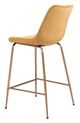 Zuo® Tony Yellow and Gold Counter Chair-4