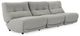 VIG Furniture Divani Casa Basil 3-Piece Electric Recliners Gray Large Sofa Set-0