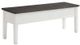 Elements International Kayla Two Tone Storage Bench-0