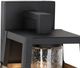 YHD Milburn Charolette Black/Gold Clear Seeded Glass 1-Light Exterior Lighting-5