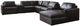 Signature Design by Ashley® ModMax II 8-Piece Black Right-Arm Facing Sectional and Chaise with Storage Consoles-0