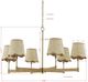 Forty West Beck Gold Chandelier-1