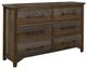 International Furniture Direct Town Brown/Gray Dresser-0