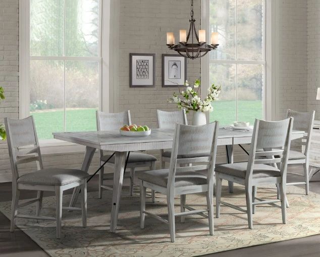 Intercon Modern Rustic Gray/Weathered White Panel Chair-1