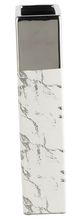A & B Home Silver/White Ceramic Vase-2