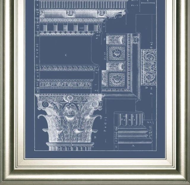 Classy Art Column & Cornice Blueprint III by Vision Studio Wall Art-1