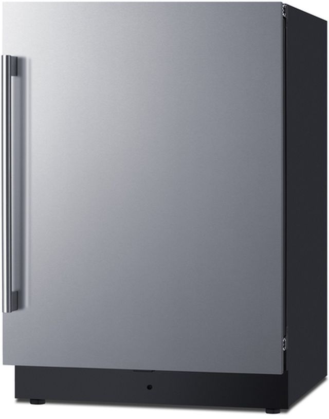 Summit® 24" 3.2 Cu. Ft. Stainless Steel Under the Counter Refrigerator Freezer-2