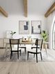 Riverside Furniture Laguna Ebony Drift/White Upholstered Dining Chair-1