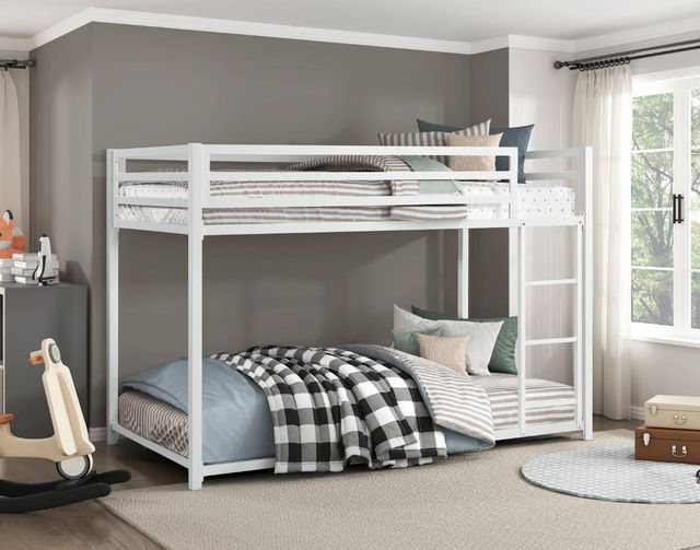 Homelegance® Jovie White Twin/Twin Bunk Bed-1