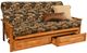 Kodiak Furniture Monterey Peter's Cabin/Butternut Full Storage Futon with Mattress-0