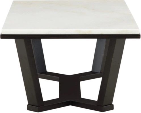 Signature Design by Ashley® Fostead White Coffee Table with Espresso Base-2