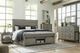 Signature Design by Ashley® Brennagan 3-Piece Gray Queen Storage Panel Bed Set-5