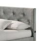 Elements International Amberley Gray Twin Youth Corner Panel Bed-2