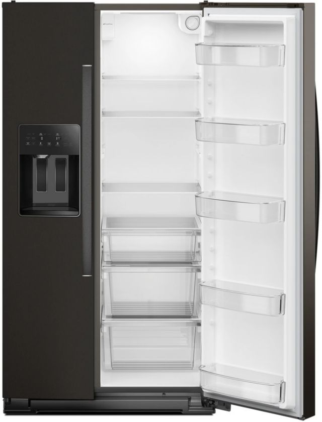 Whirlpool® 36" 21 Cu. Ft. Black Stainless Steel Counter Depth Side-by-Side Refrigerator with TruCool™ System-2