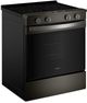 Whirlpool® 30" Black Stainless Steel Glass Top Slide-In Electric Range with Air Cooking Technology-3