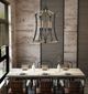 Cal® Lighting & Accessories Dali Iron/Light Oak Chandelier-2