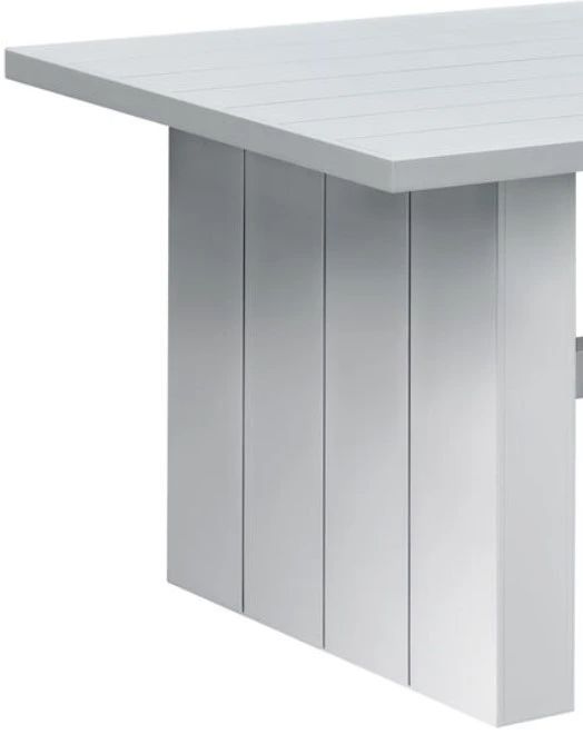 Intercon Nash Buff Aluminum Trestle Outdoor Counter Table-1