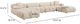 TOV Furniture Calliope 6-Piece Off-White Modular U-Shape Sectional-1
