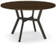 Amisco Customizable Norcross 30" Walnut Veneer Round Table-0