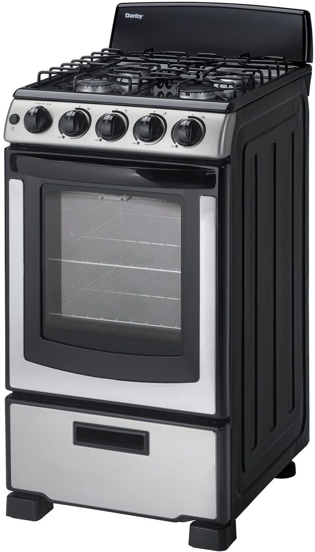 Danby® 20" Stainless Steel Freestanding Gas Range-3