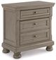 Signature Design by Ashley® Lettner 5-Piece Light Gray Queen Storage Sleigh Bed Set-4