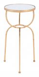 Zuo® Modern Hera Mirror Top Side Table with Gold Base-3
