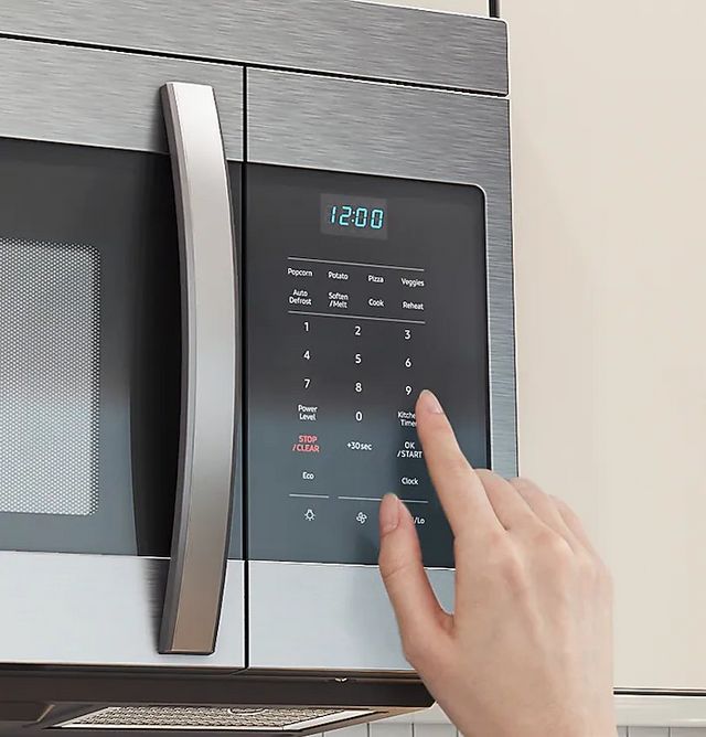 Samsung 1.6 Cu. Ft. Stainless Steel Over The Range Microwave-9