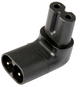 AudioQuest® IEC-90° C7 Equal Radius Adaptor Set of 10-0