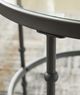 Signature Design by Ashley® Kellyco 3-Piece Gunmetal Occasional Table Set with Clear Top-3