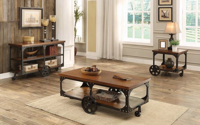Coaster® Shepherd Rustic Brown Coffee Table-2