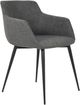 Moe's Home Collection Ronda 2-Piece Dark Grey Dining Arm Chair Set-0