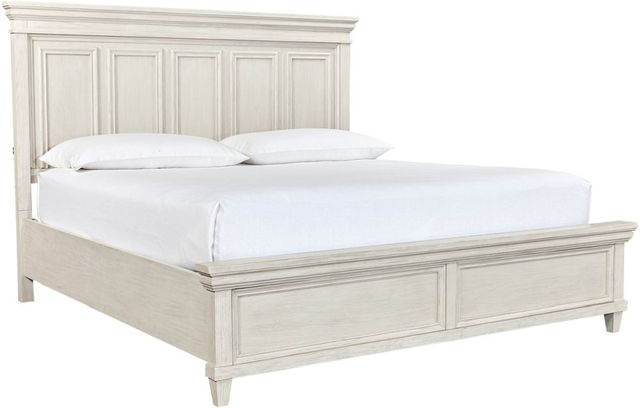 aspenhome® Caraway Aged Ivory King Panel Bed-0