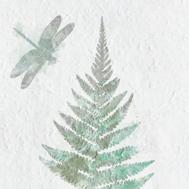Olliix by Madison Park Linden Fern 2 Piece Set Natural Framed Wall Decor-2