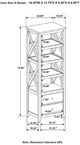 Coaster® Angela Brown/White Media Tower-4