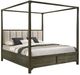 Coaster® Gran Park Dark Cocoa Queen Poster Canopy Bed-0