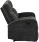 Coaster® Hamilton Charcoal Gray Manual Reclining Loveseat-5