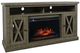 Jofran Inc. Telluride Driftwood 60" Fireplace with Logset-0