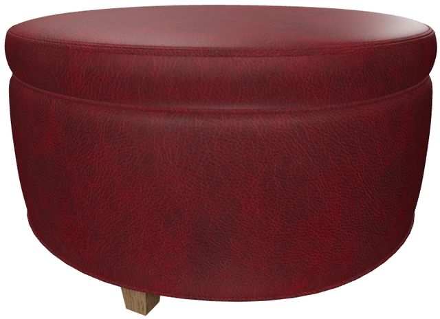 Craftmaster® Customizable CM Leather 30" Cocktail Ottoman-1