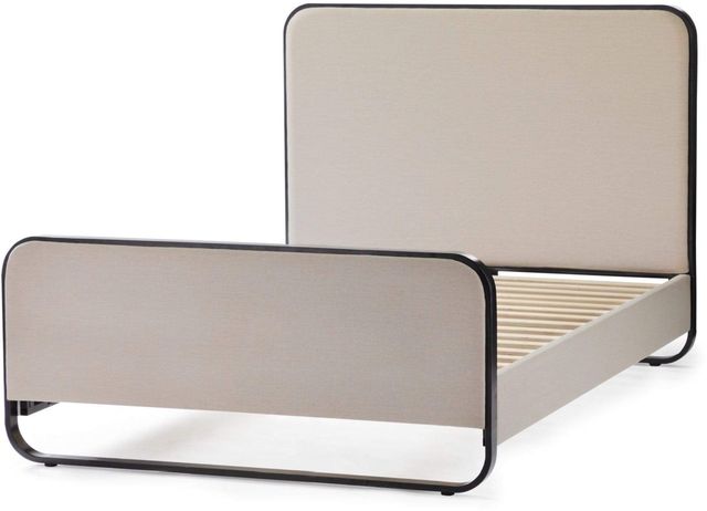 Malouf® Godfrey Designer Oat California King Panel Bed-0