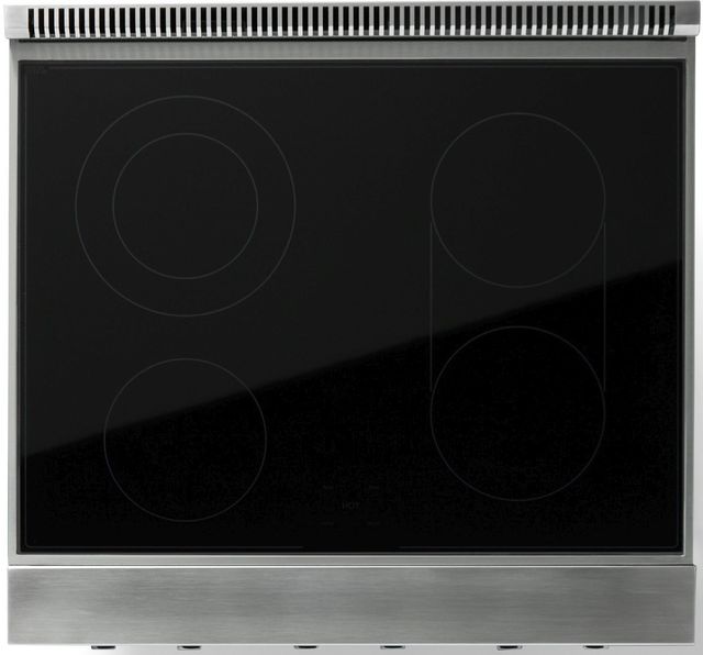Viking® 5 Series 30" Eucalyptus Pro Style Electric Range with Polished Chrome Trim-3