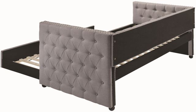 Coaster® Mockern Light Grey Upholstered Daybed With Trundle-2