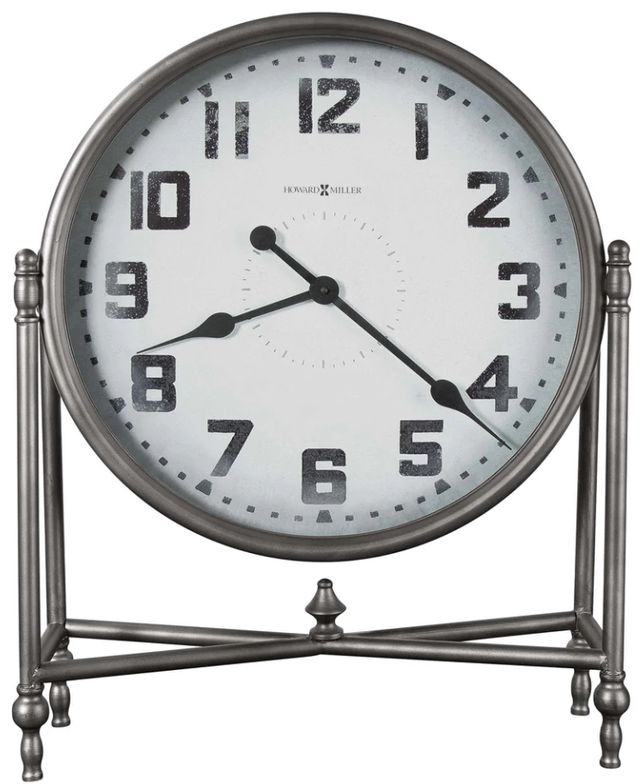 Howard Miller® Childress Light Charcoal/Aged White Accent Clock-2