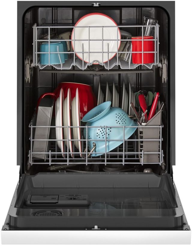 Amana® 24" White Front Control Built In Dishwasher with Midnight Interior-3