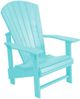 C.R. Plastic Generation Line Aqua Upright Adirondack-0